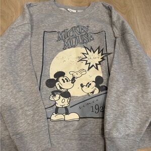 Disney Mickey Mouse Gray Sweatshirt